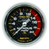 2-1/16" NITROUS PRESSURE, 0-2000 PSI, CARBON FIBER